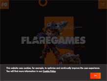 Tablet Screenshot of flaregames.com
